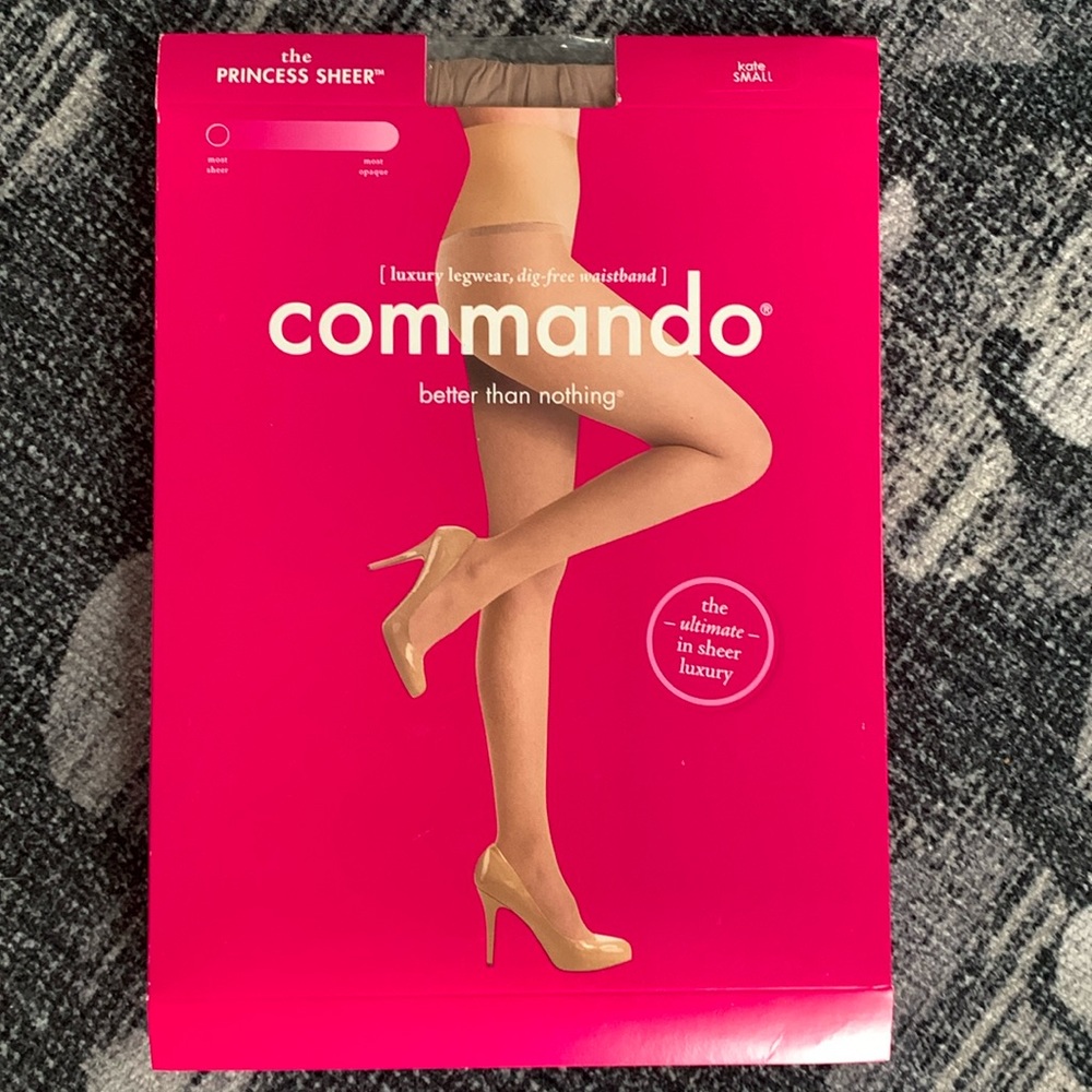 Commando Princess Sheer Tights Hosiery Kate Size Small